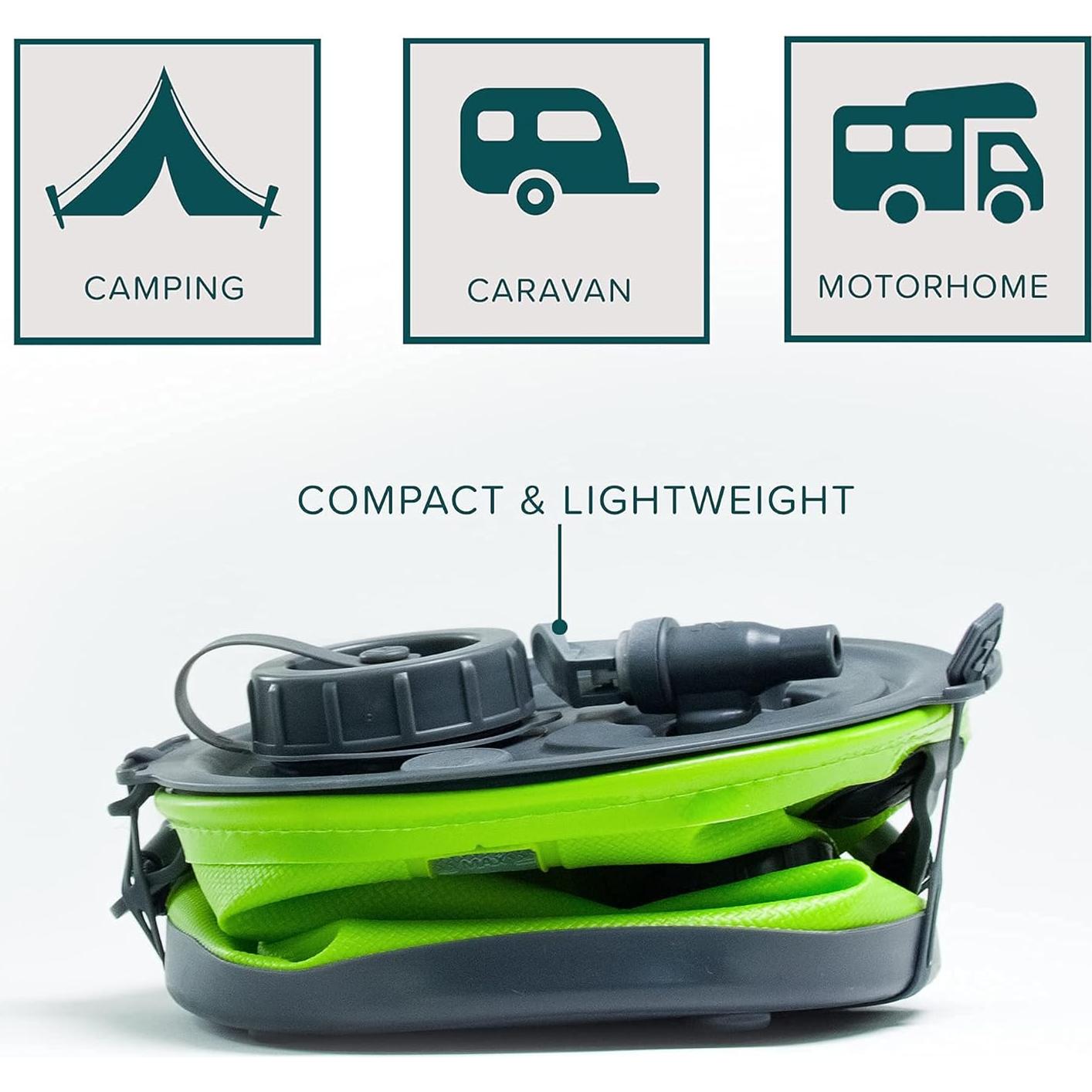 Contenedor de Agua Plegable Colapz 2-en-1 8 Litros Verde