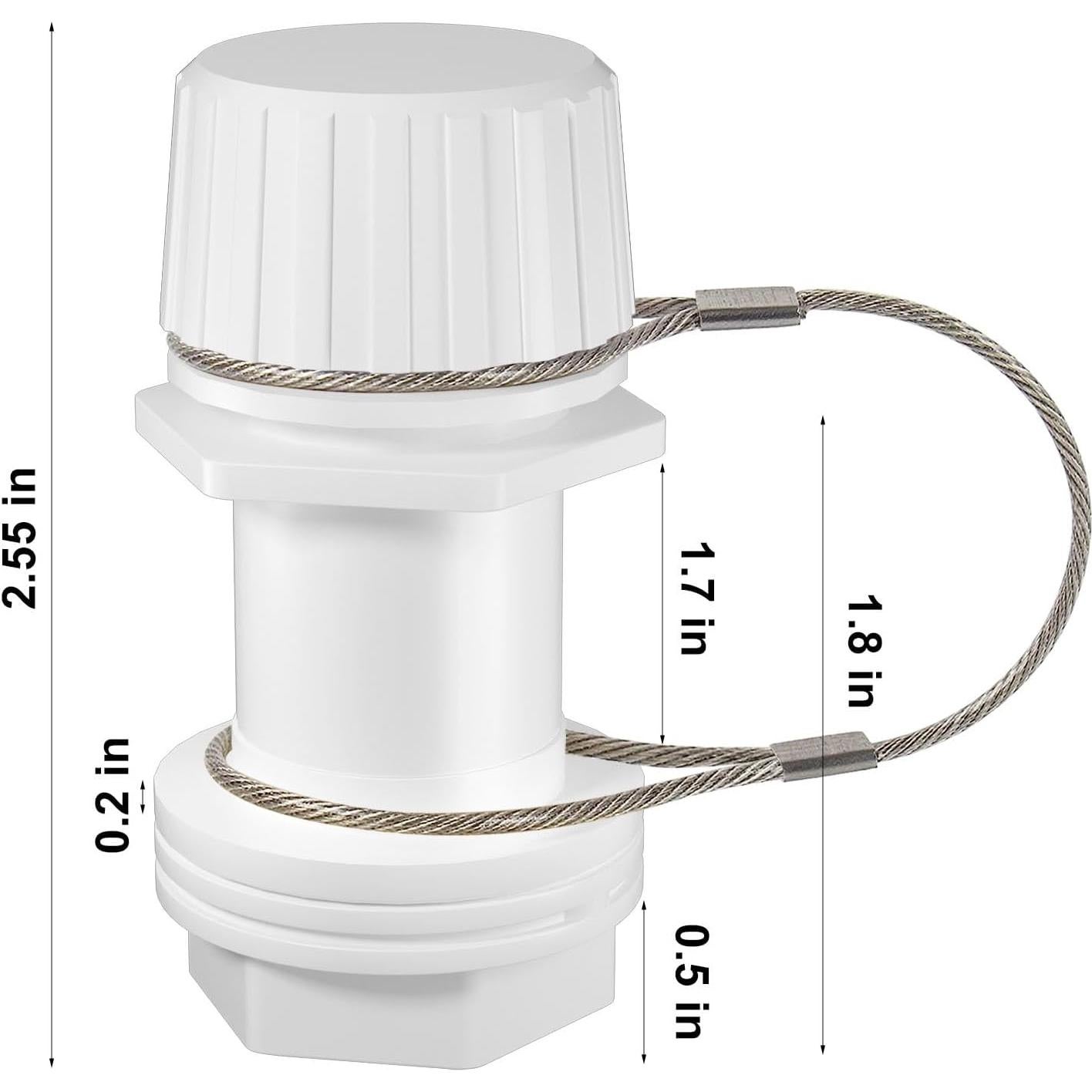 Tapón de Drenaje HQAPR Rosado Acero Inoxidable para Enfriadores 50-165 Qt