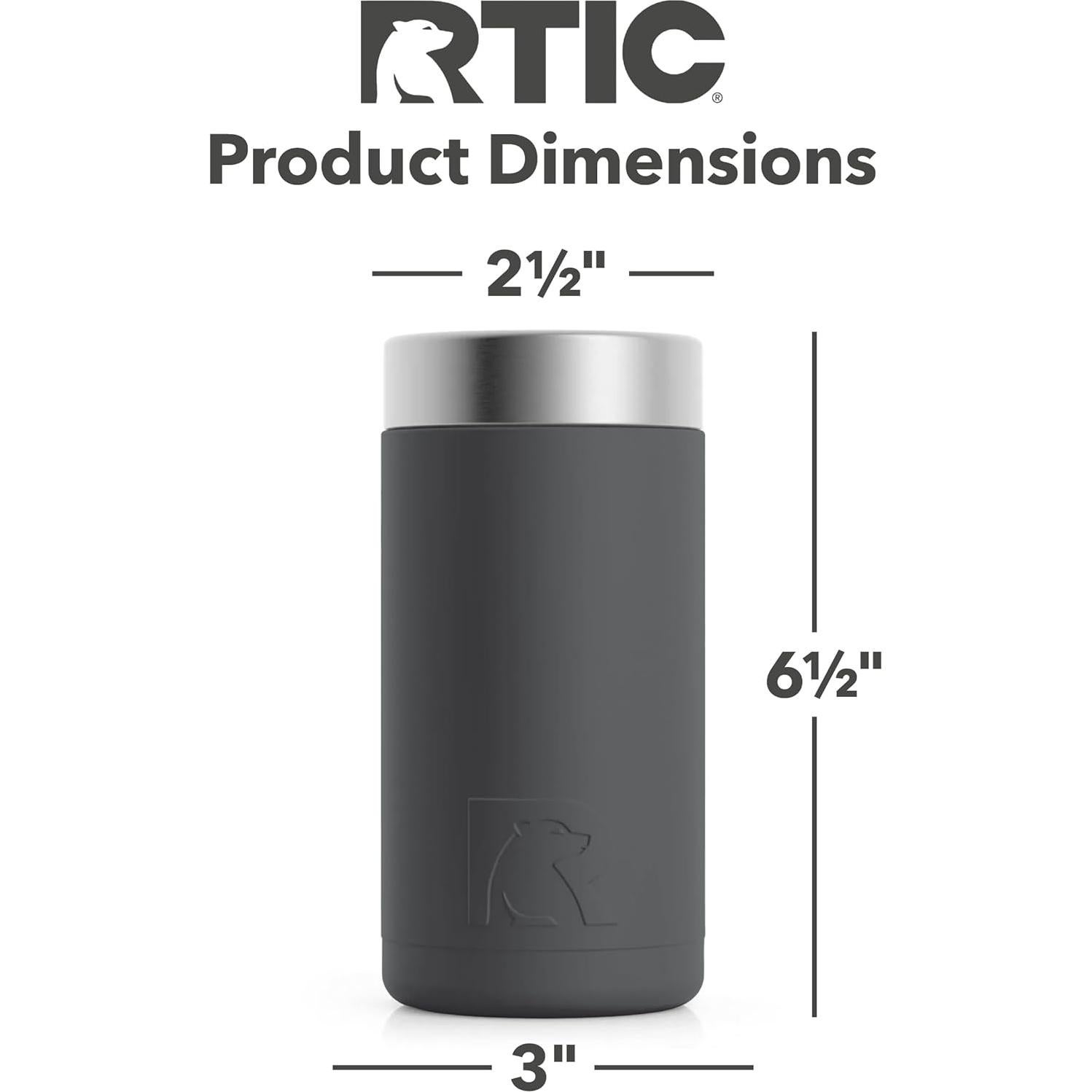 Enfriador de Latas RTIC Craft 16 oz Acero Inoxidable Carbón