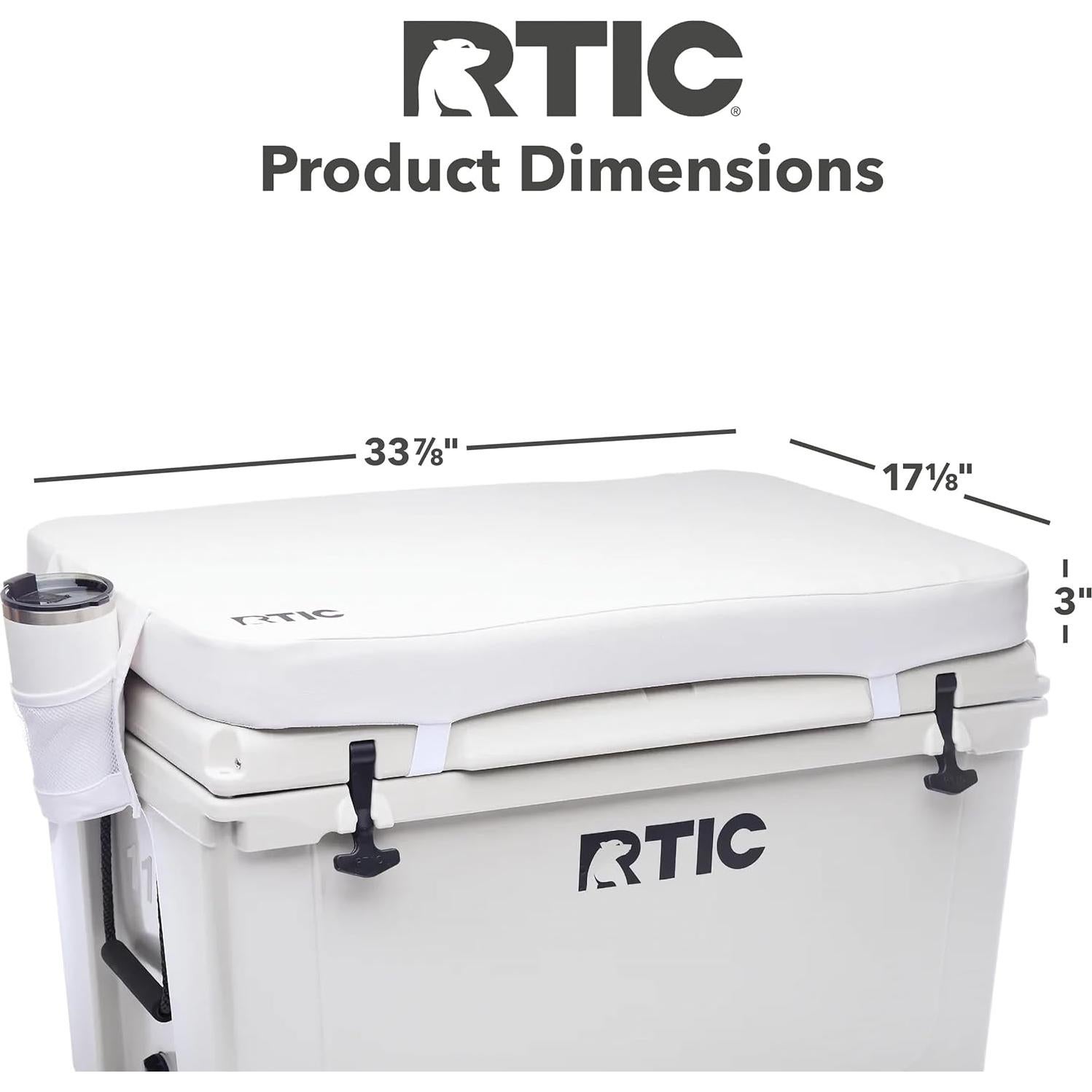 Cojín de Asiento RTIC Ultra Resistente para Enfriador 110 QT