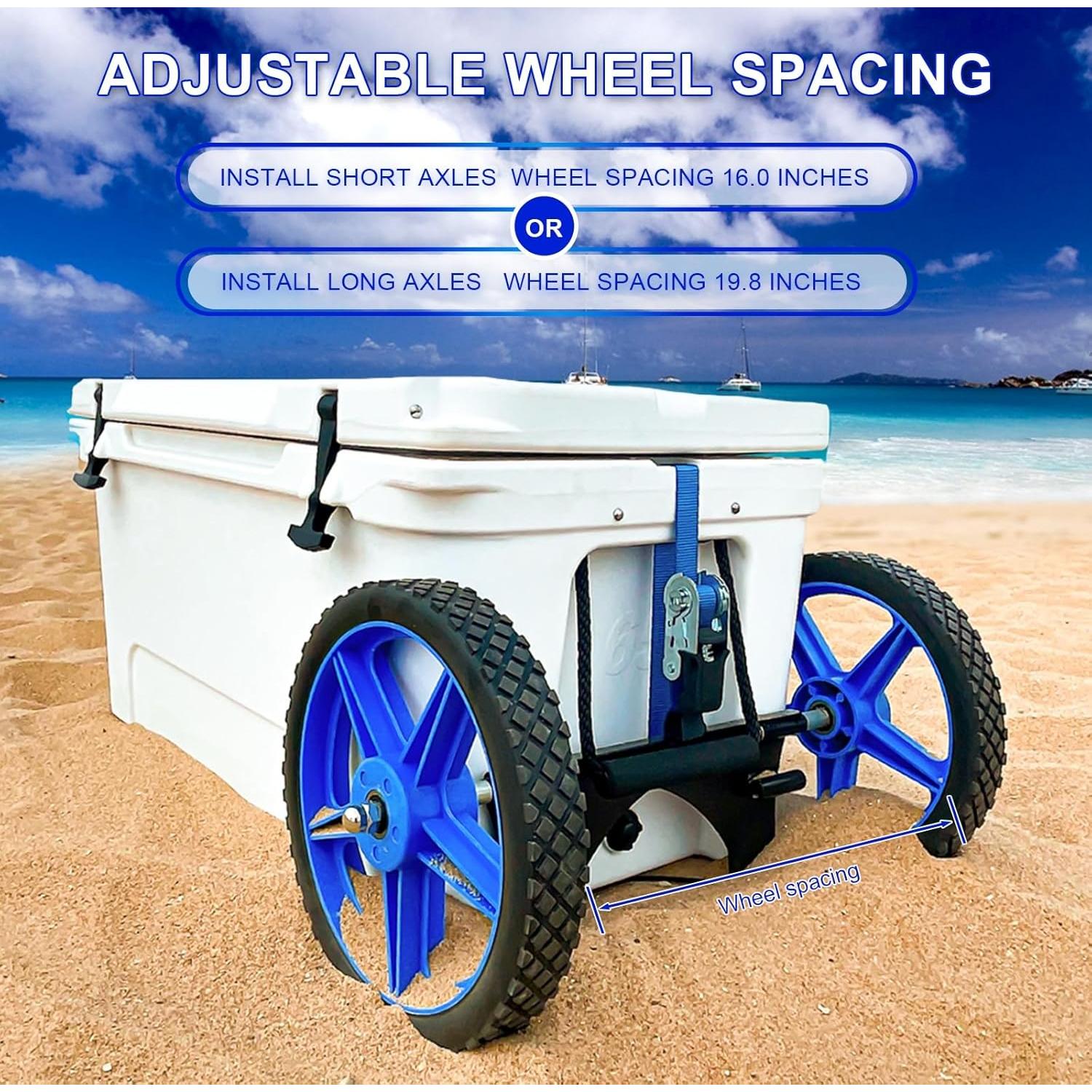 Kit de Ruedas para Enfriadores ZLSZTMI Ajustable 113.4 kg