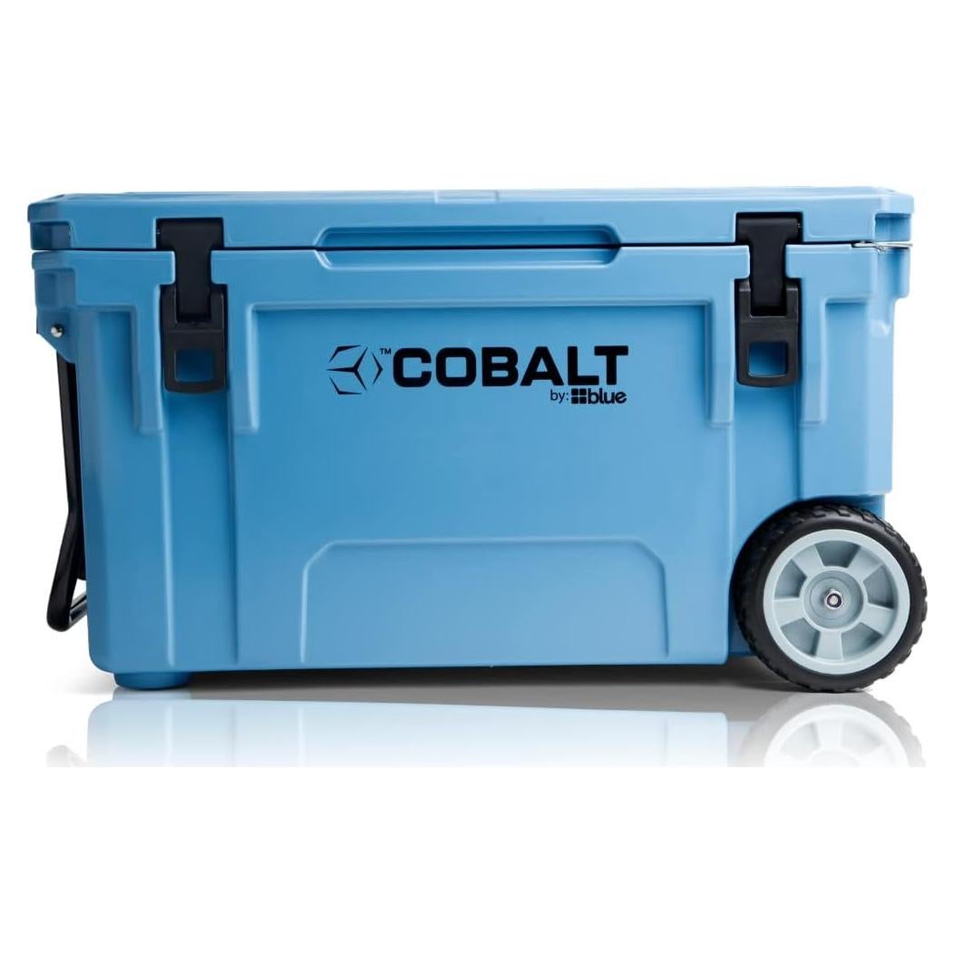 Enfriador Cobalto 55Q con Ruedas - Azul, Mantiene Hielo 3 Días