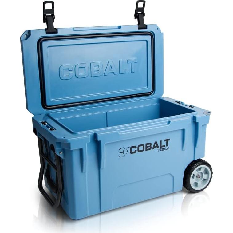 Enfriador Cobalto 55Q con Ruedas - Azul, Mantiene Hielo 3 Días