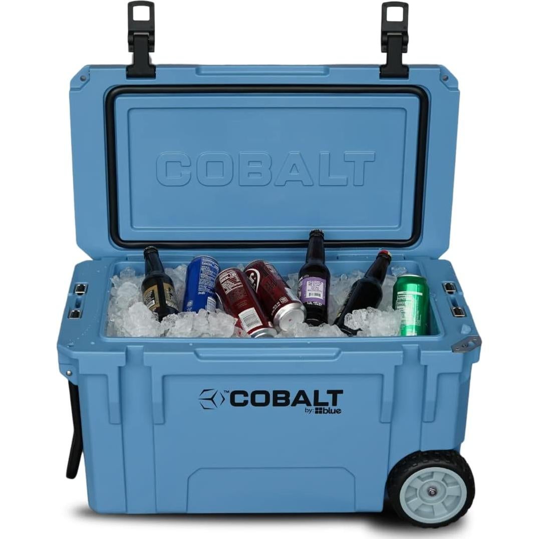 Enfriador Cobalto 55Q con Ruedas - Azul, Mantiene Hielo 3 Días