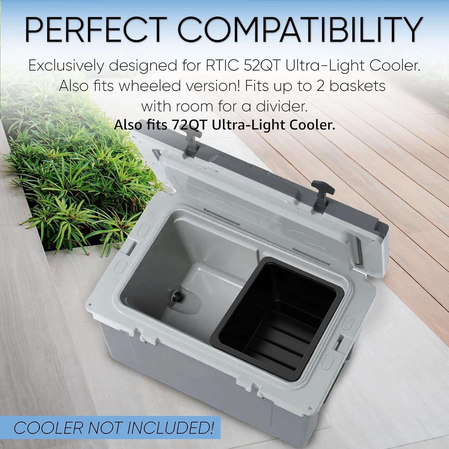 Canasta Seco Jmoe USA para Enfriador RTIC 52QT - Plástico BPA Free