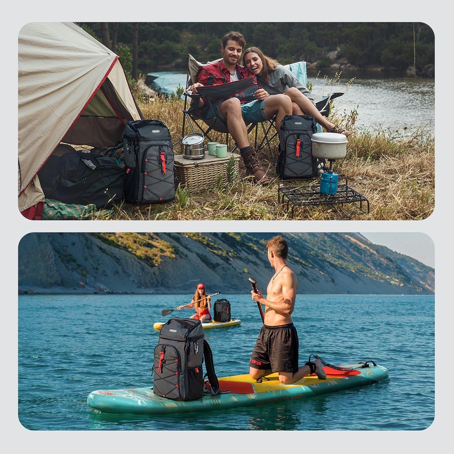 Mochila Enfriadora Impermeable Overmont 30L para Camping