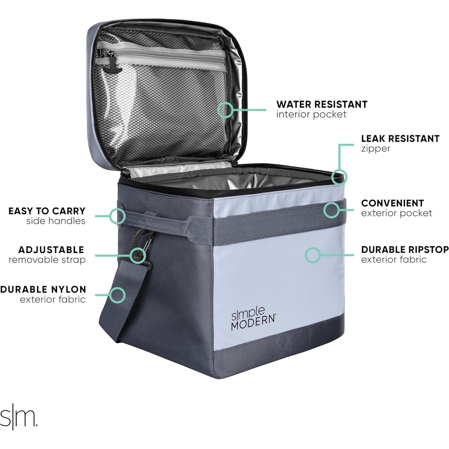 Enfriador de Día Simple Moderno 11L Poliester 12 Latas Lila