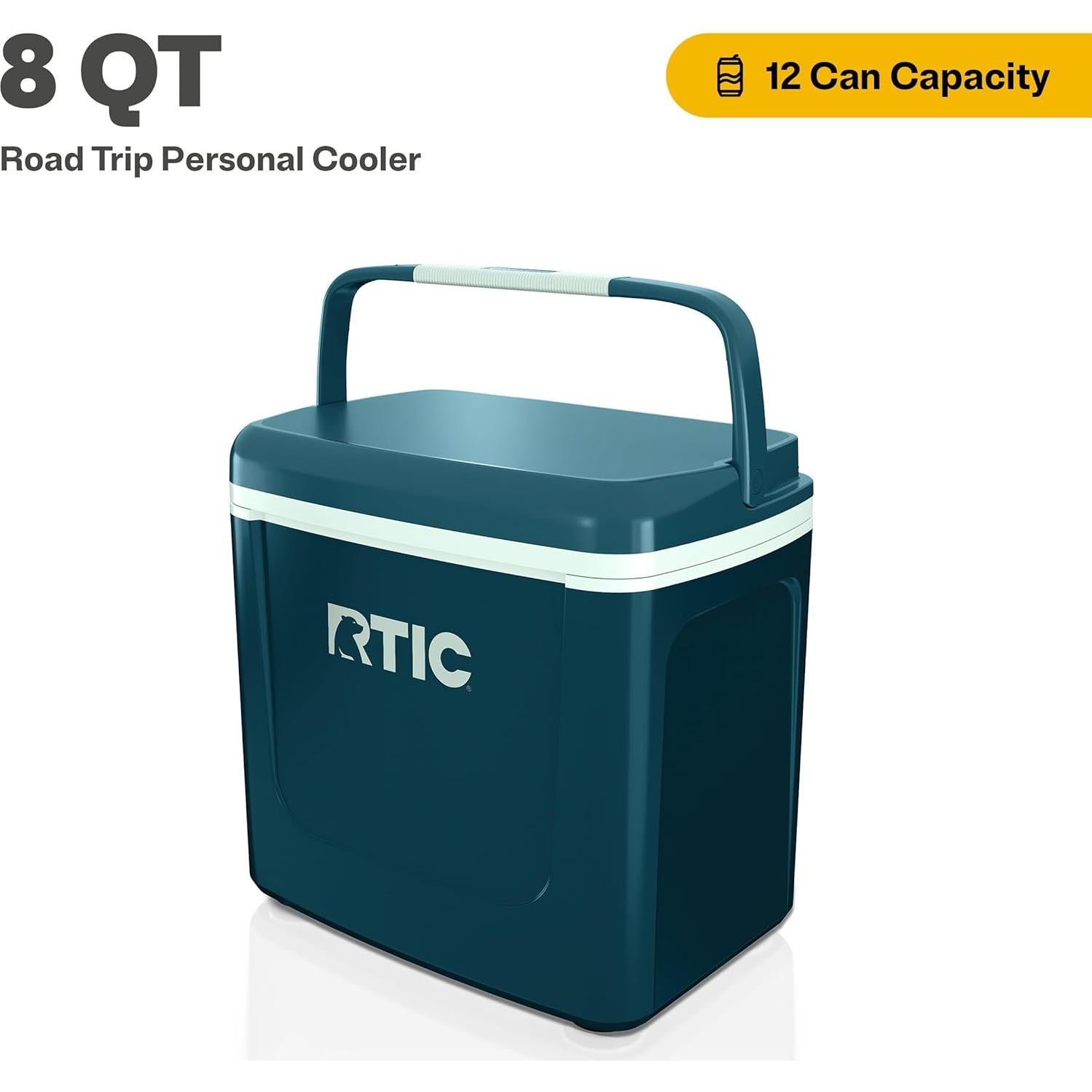 Enfriador Personal de Viaje RTIC 8 QT Aislado 12 Latas