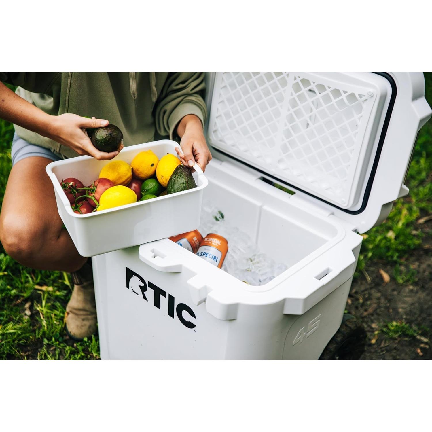 Inserto de Canasta para Productos Secos RTIC 45 QT Blanco