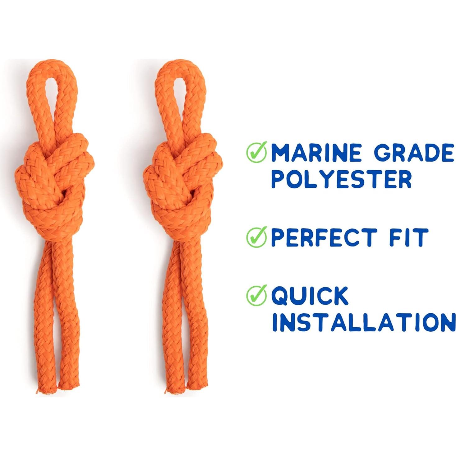 Kit de Pestillos y Asas de Cuerda YETI RTIC Naranja Brillante