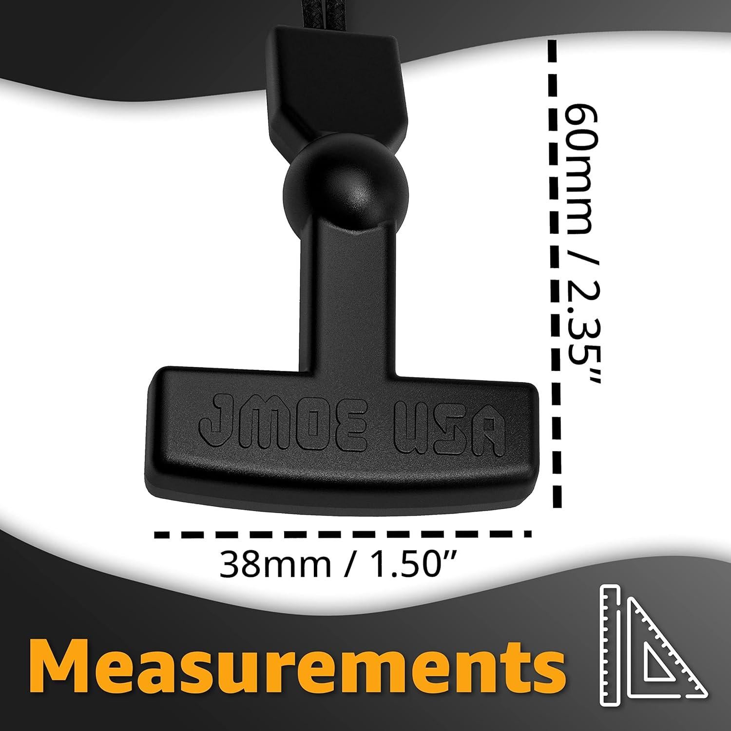 Tiradores de Cremallera Jmoe USA para Yeti y RTIC - Paquete de 2
