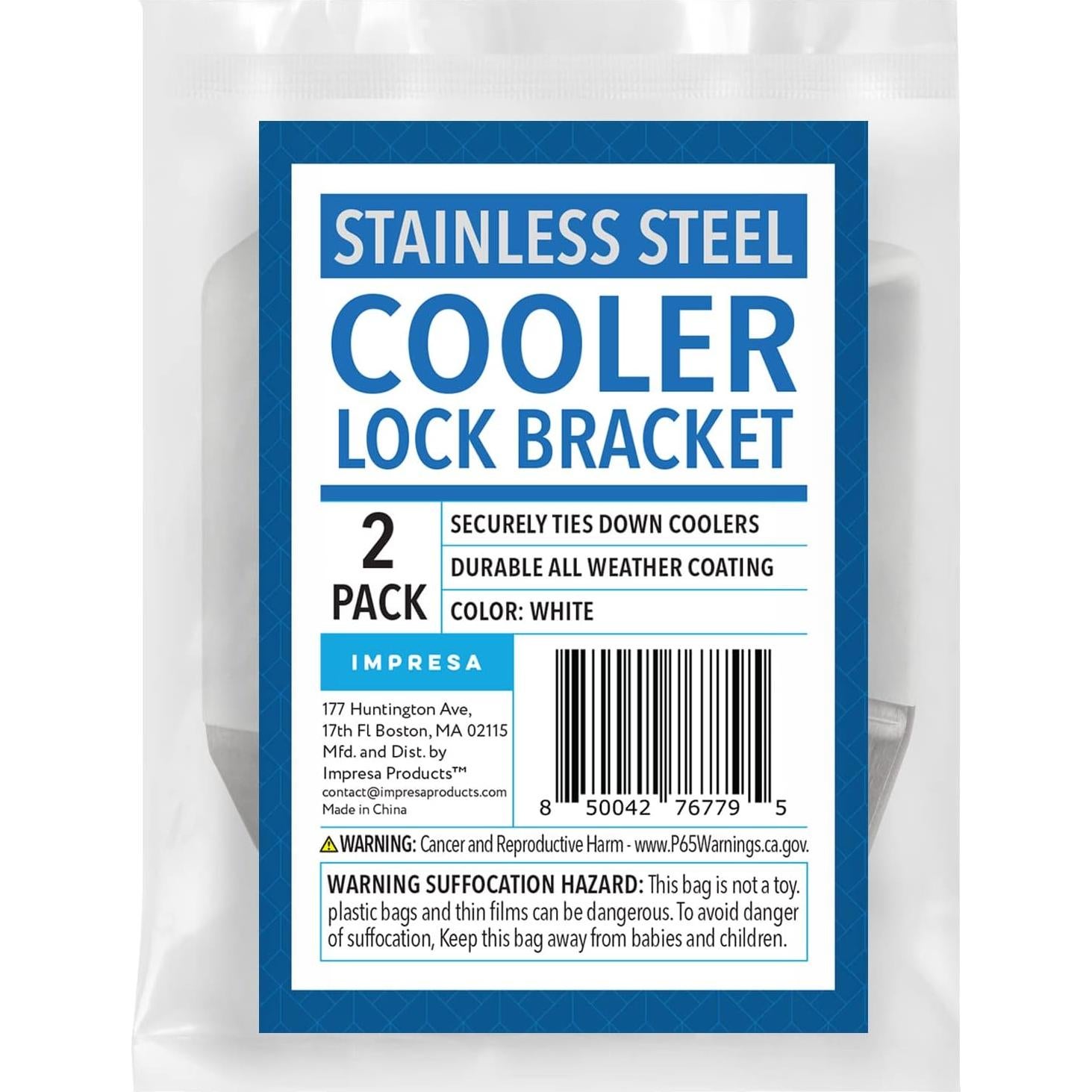 Soporte de Bloqueo IMPRESA para Cooler Blanco - Kit de Sujeción