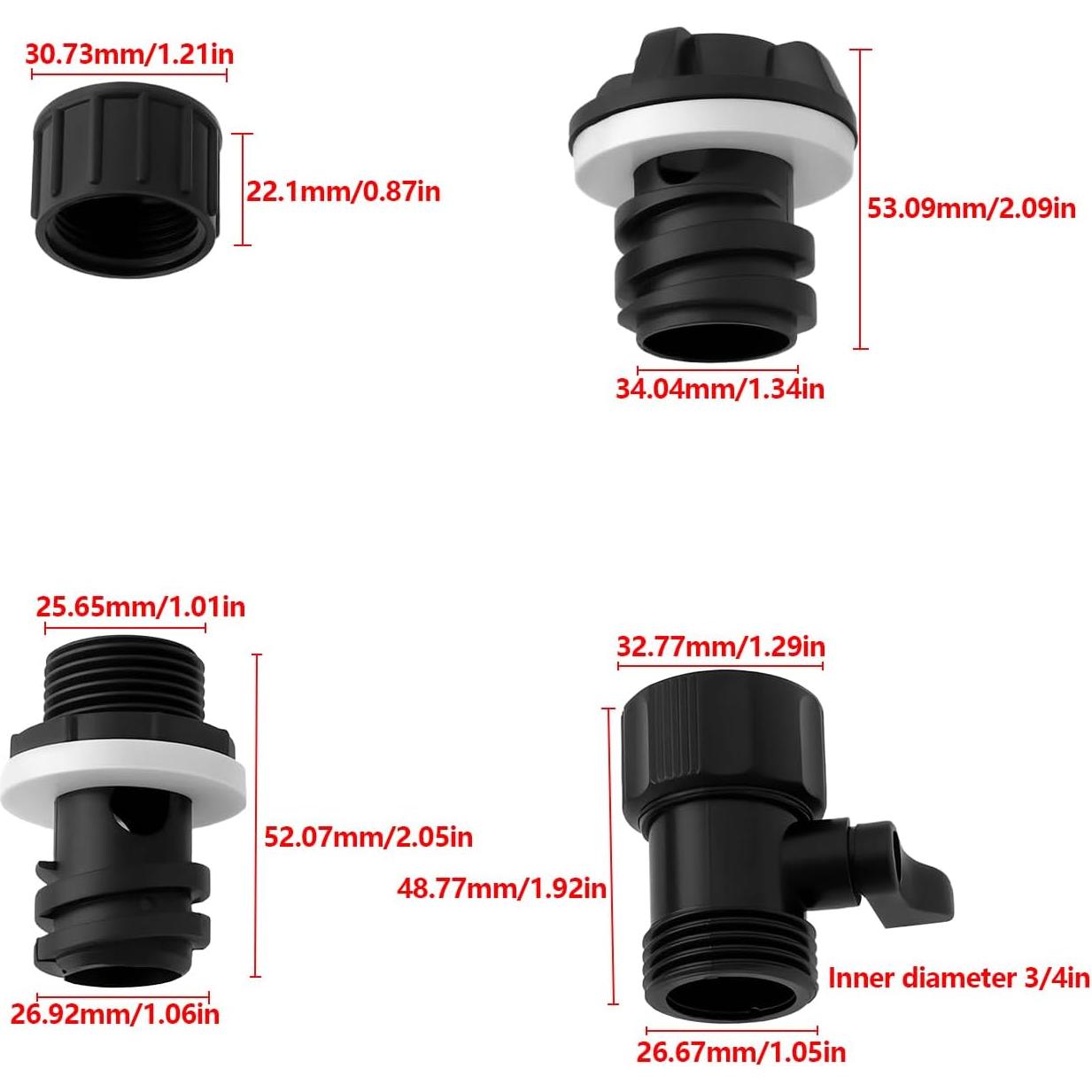 Juego de 3 Tapones de Drenaje YINETTECH para Enfriadores
