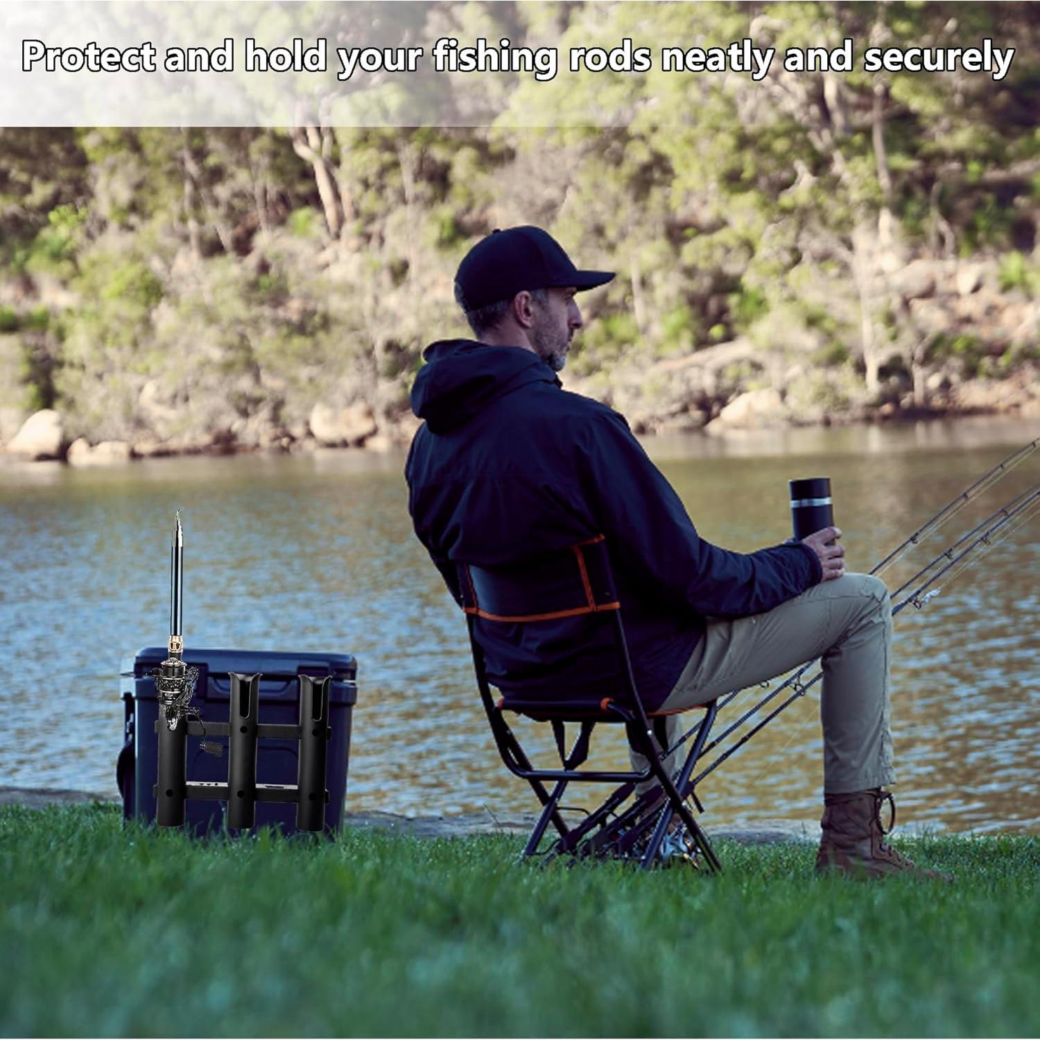 Soporte para 3 cañas de pescar YUSOVE para enfriadores