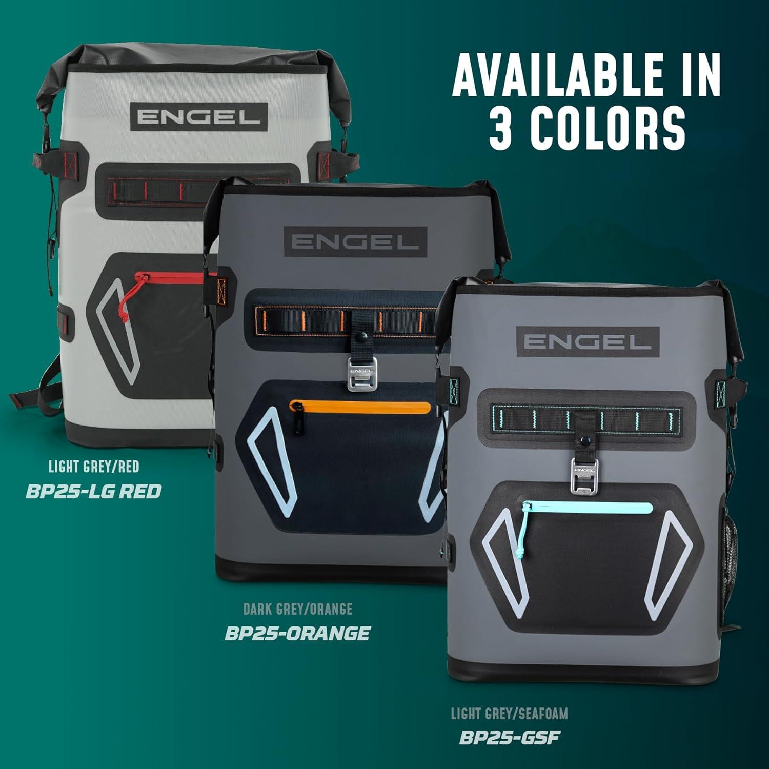 Mochila Enfriador Engel BP25 25 Cuartos Gris Lima