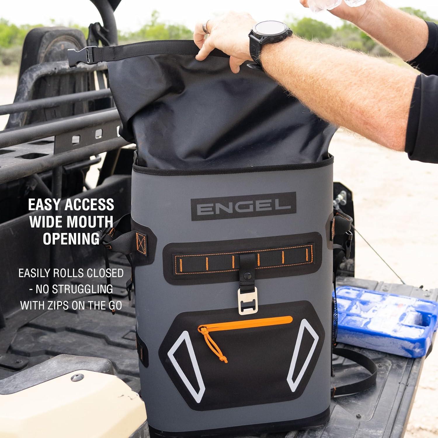 Mochila Enfriador Engel BP25 25 Cuartos Gris Lima