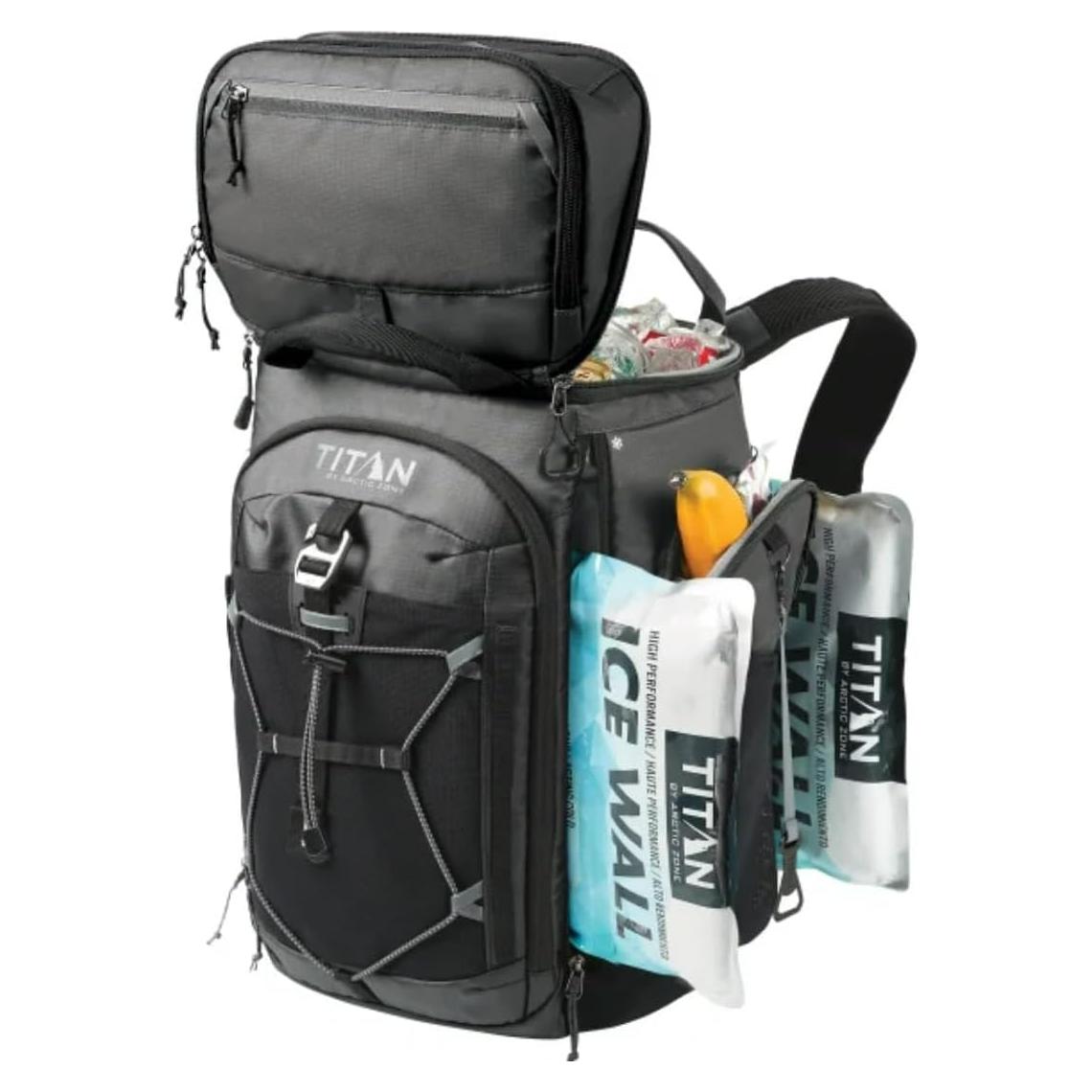 Cooler de Mochila Genérico 26 Latas Aislado Negro