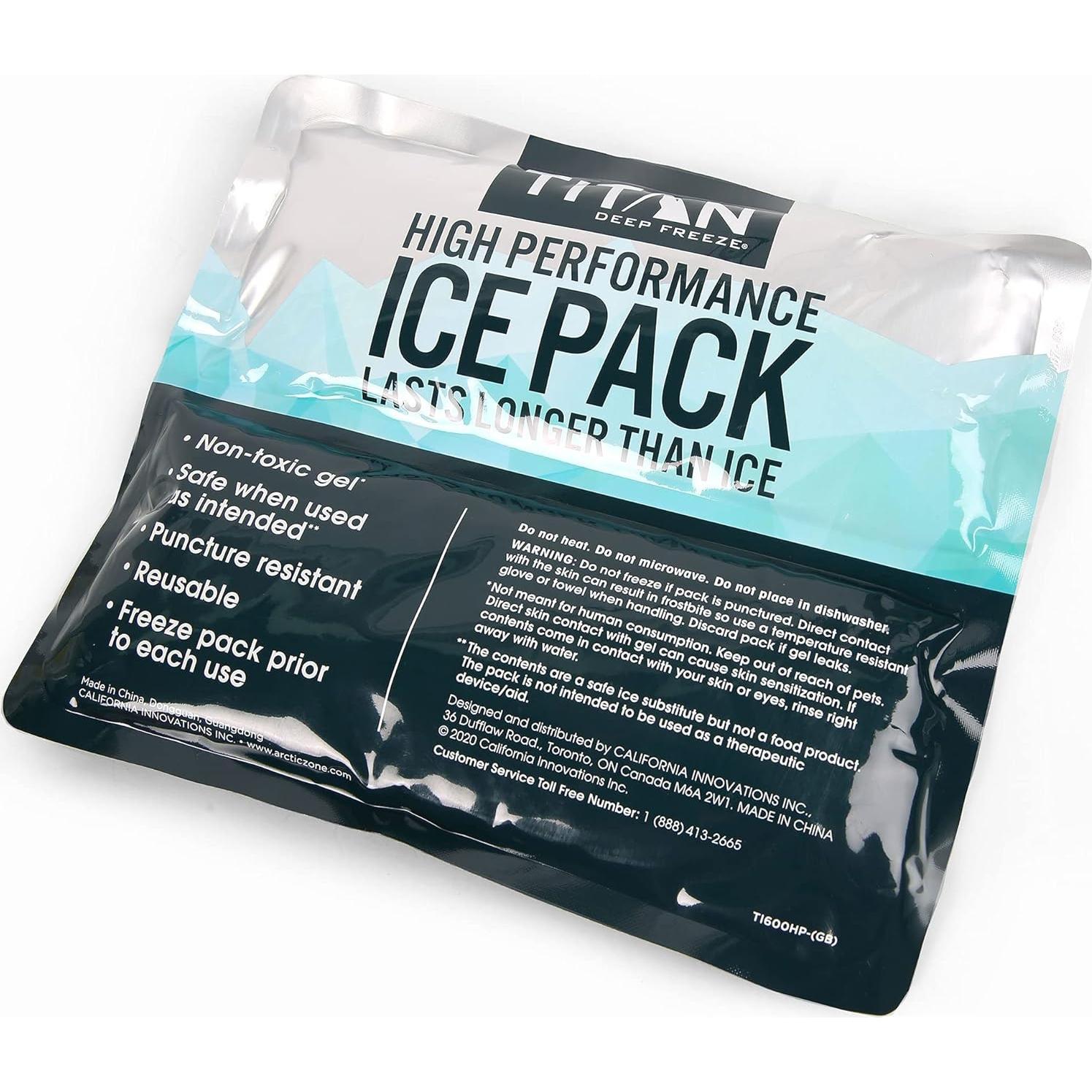 Paquete de Hielo Reutilizable Titan by Arctic Zone 600g - Gel No Tóxico