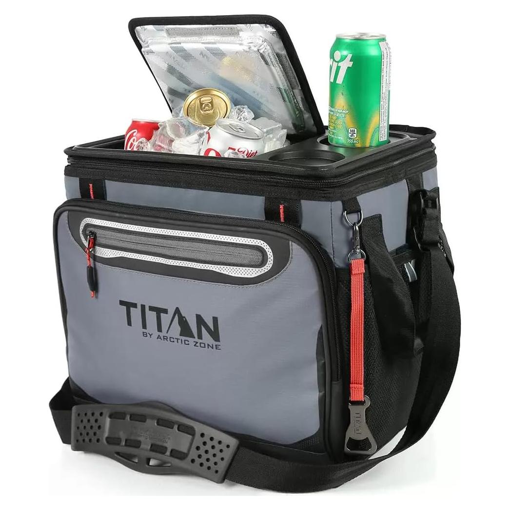 Enfriador Colapsable Arctic Zone Titan 14L Gris Aislado
