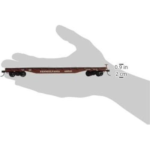 Carro Plano HO 52' Bachmann Pennsylvania - Ruedas Metal RP25