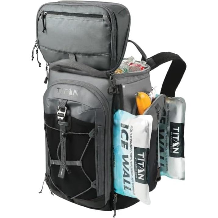 Cooler Mochila Aislado Genérico 26 Latas Gris - Ideal Camping