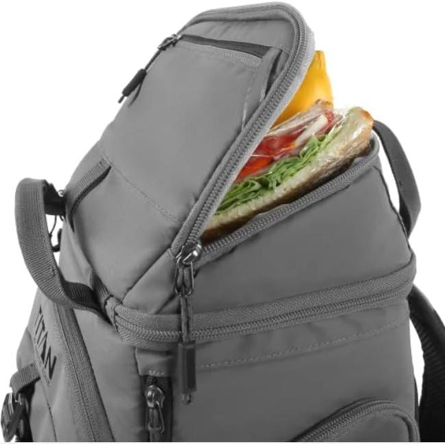 Cooler Mochila Aislado Genérico 26 Latas Gris - Ideal Camping