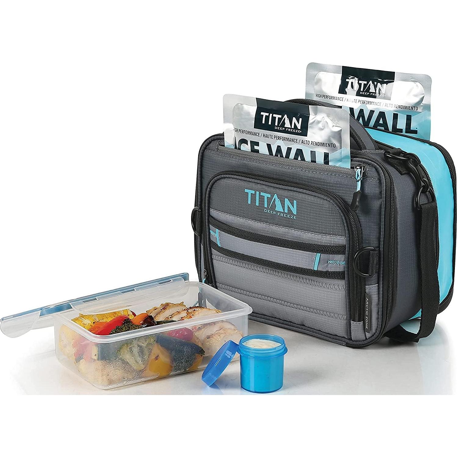 1356897 Artic Zone Titan Deep Freeze Lunch Bag Black, Plastic, 1 Kilogram
