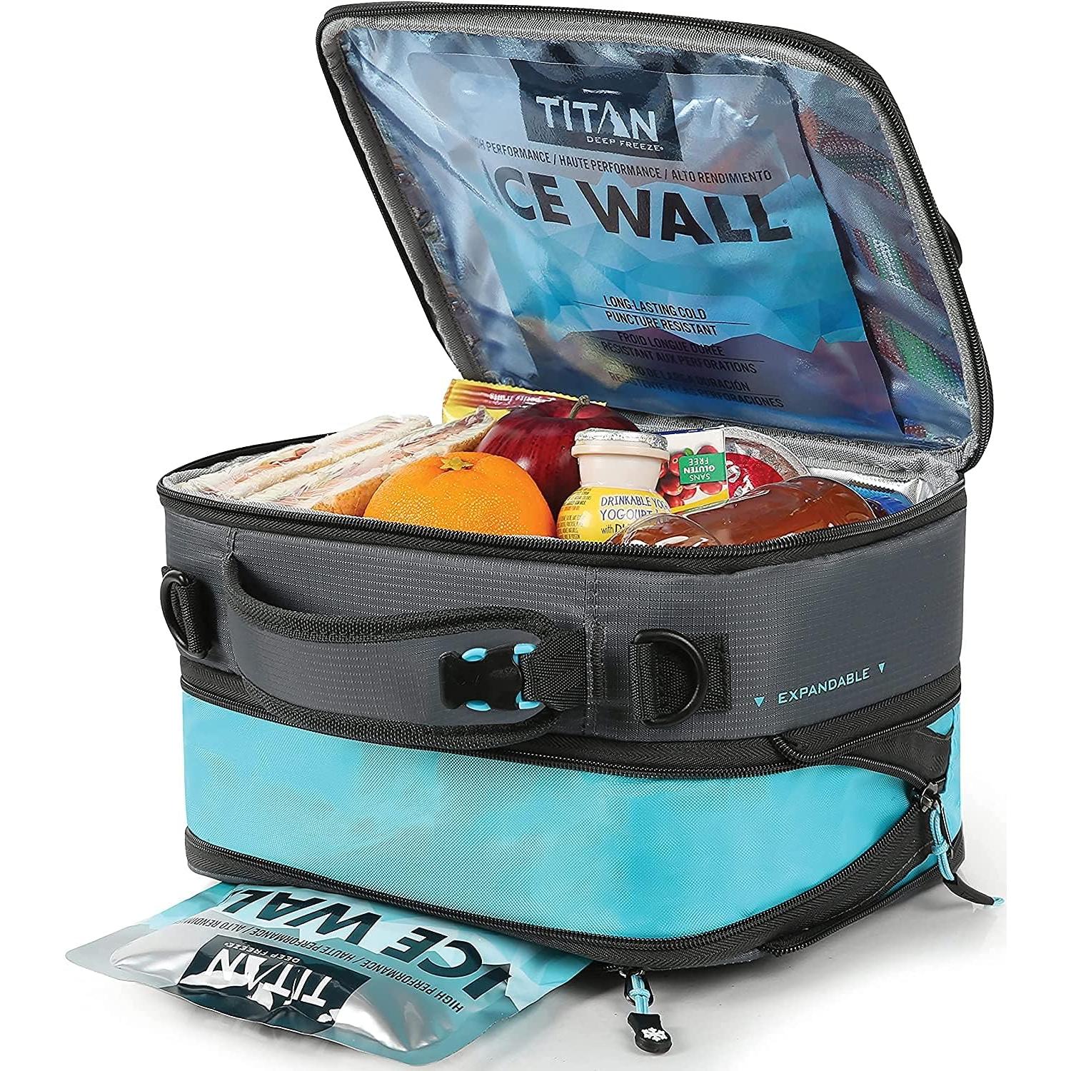 1356897 Artic Zone Titan Deep Freeze Lunch Bag Black, Plastic, 1 Kilogram