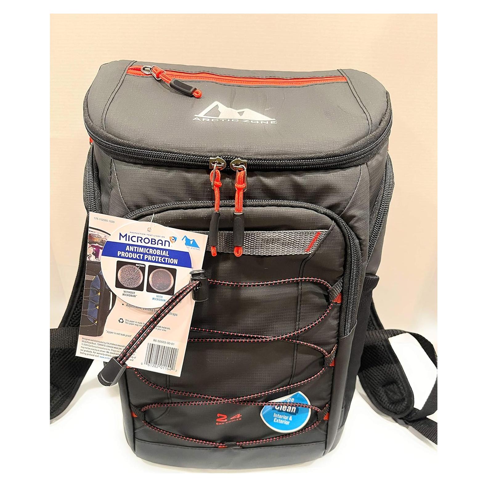 Enfriador de Mochila Arctic Zone 24 Latas con Soporte de Hielo