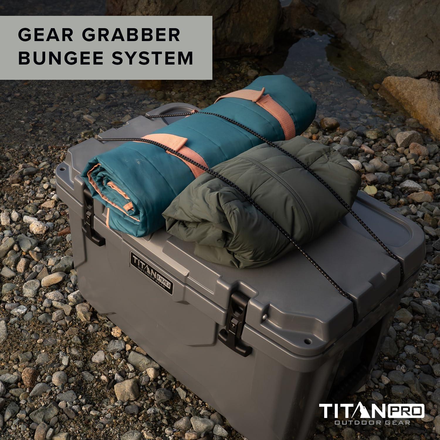 High Performance Ice Chest - 55 Quart Capacity - Hard Cooler with Interior LED Light, Dry Bin, Ice Saver Performance Booster and Microban Protection - Arctic White