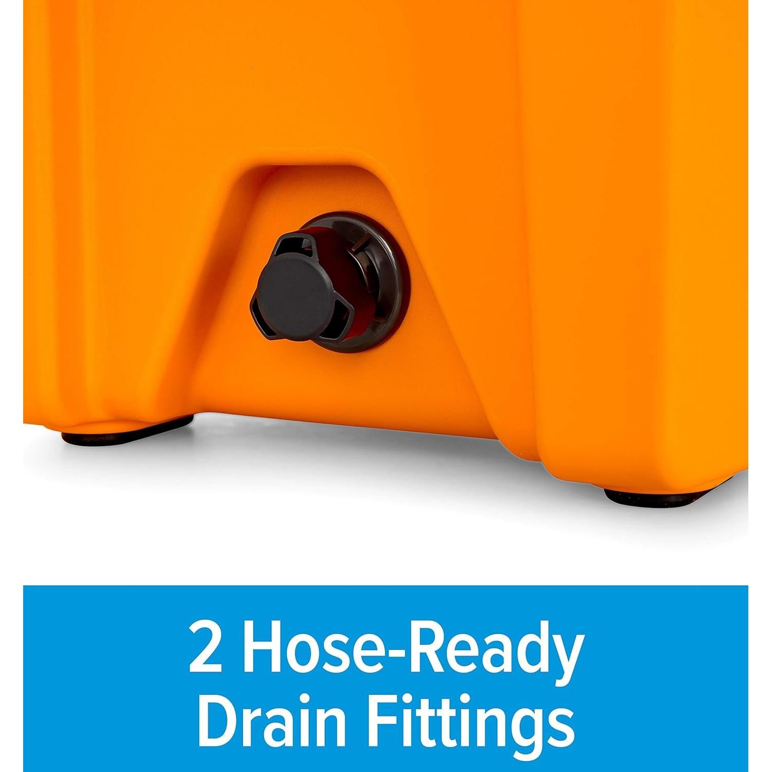 Enfriador Camco Currituck 30 Qt Mandarina y Blanco - 10 Días de Hielo