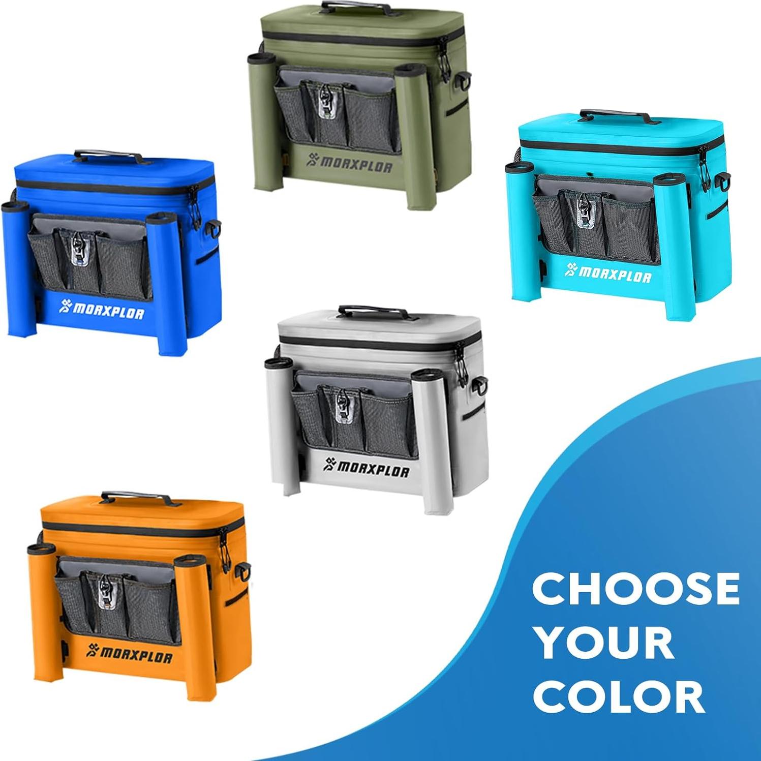 Enfriador de Asiento para Kayak MORXPLOR 10L Impermeable Verde