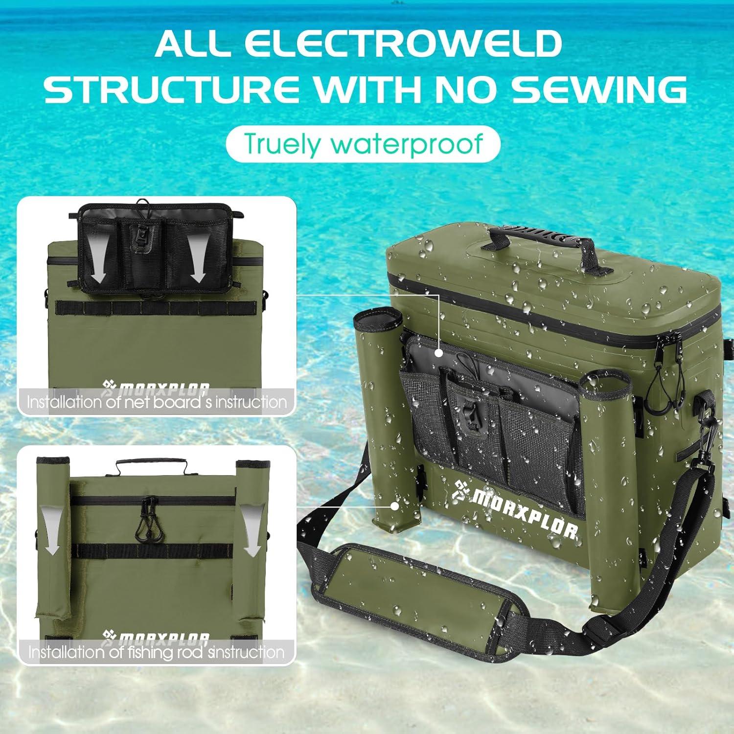 Enfriador de Asiento para Kayak MORXPLOR 10L Impermeable Verde