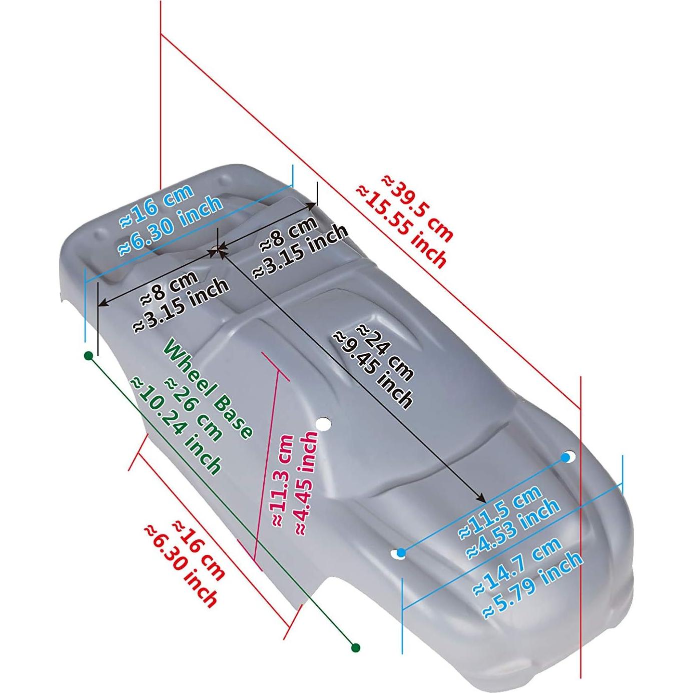 Cuerpo RC SummitLink Eagle 1/10 para Rustler 2WD Pintado