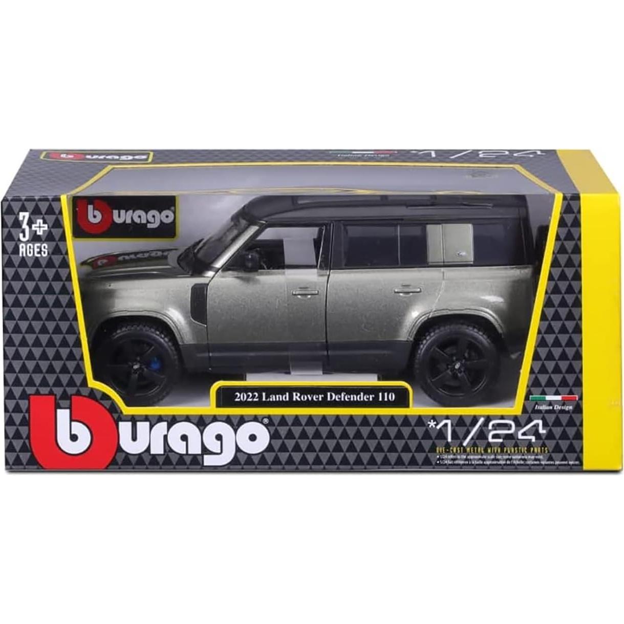 Bburago Land Rover Defender 1:24 Detalle Verde Coleccionable