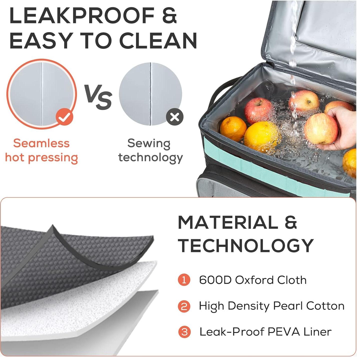 Nevera Rodante TOURIT 30L Aislada con Ruedas para Camping