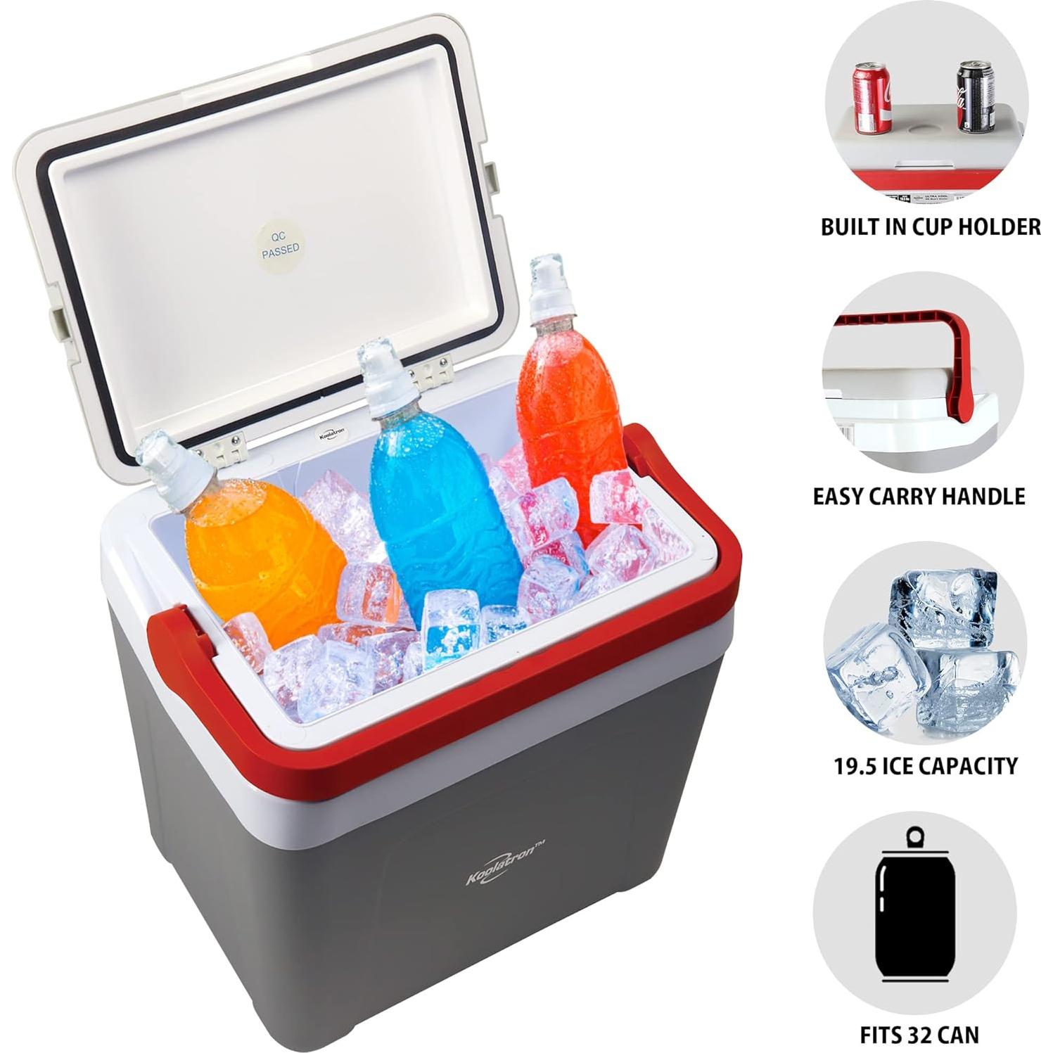 Enfriador de Bebidas Koolatron 54L Acero Inoxidable Portátil