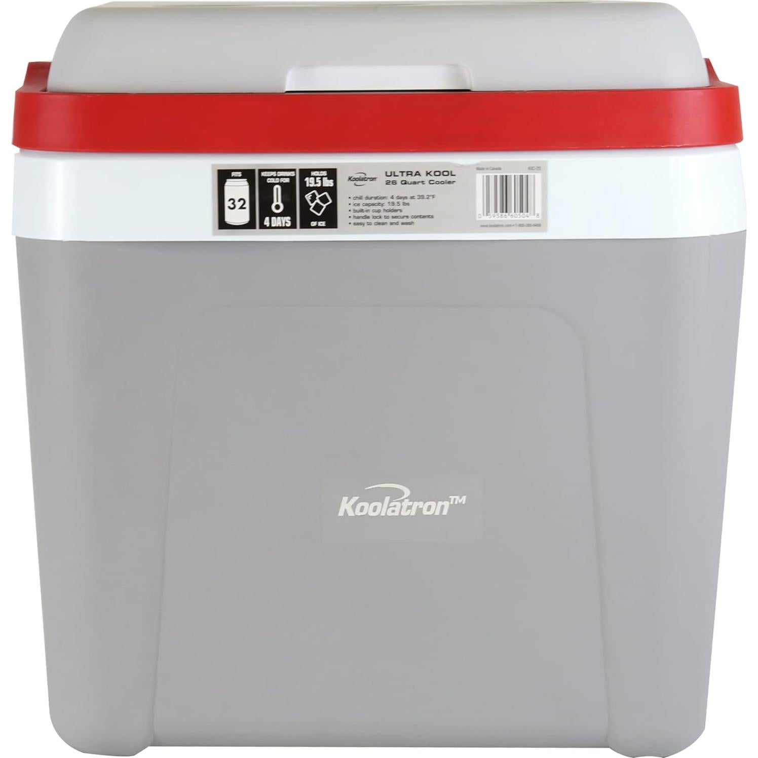 Enfriador de Bebidas Koolatron 54L Acero Inoxidable Portátil