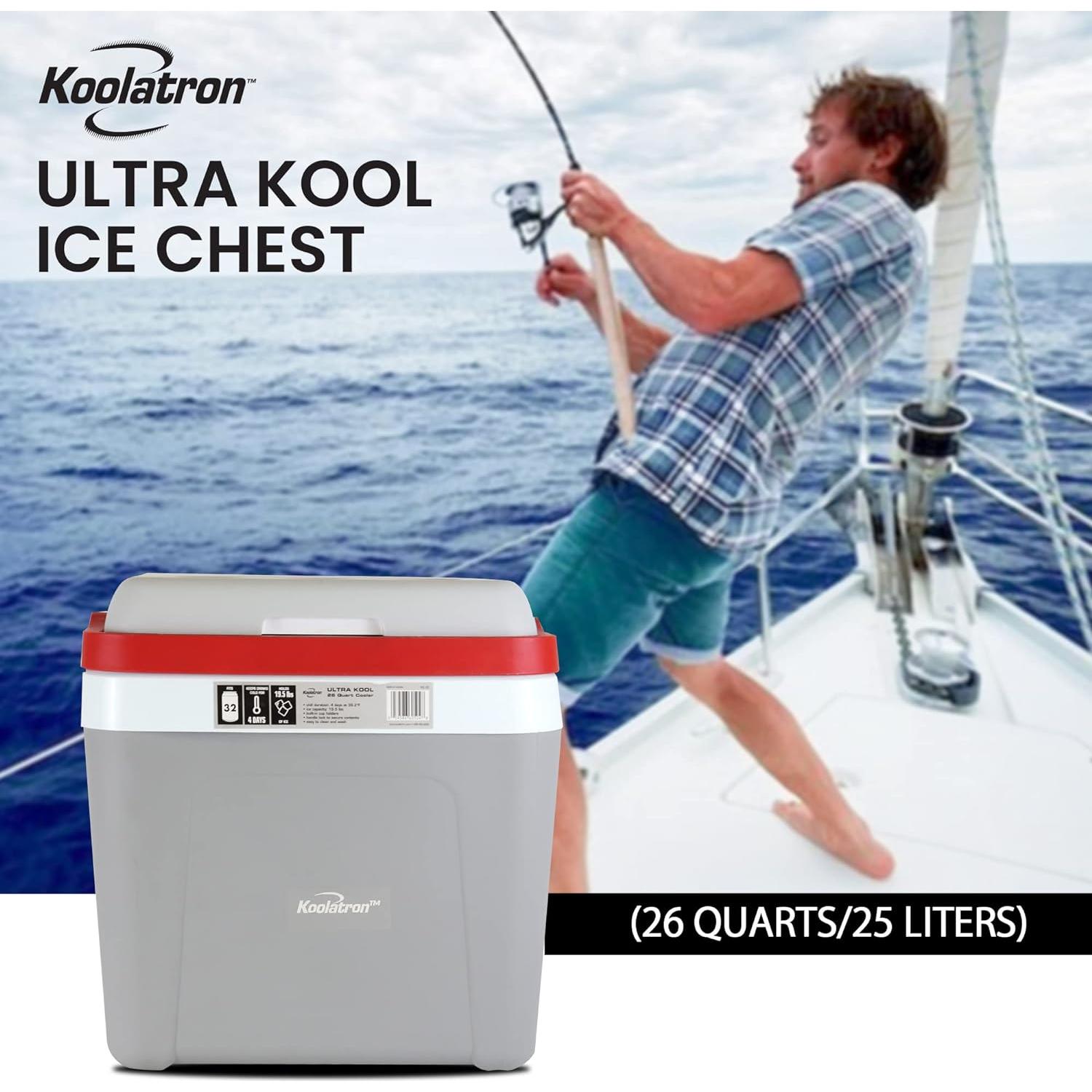 Enfriador de Bebidas Koolatron 54L Acero Inoxidable Portátil