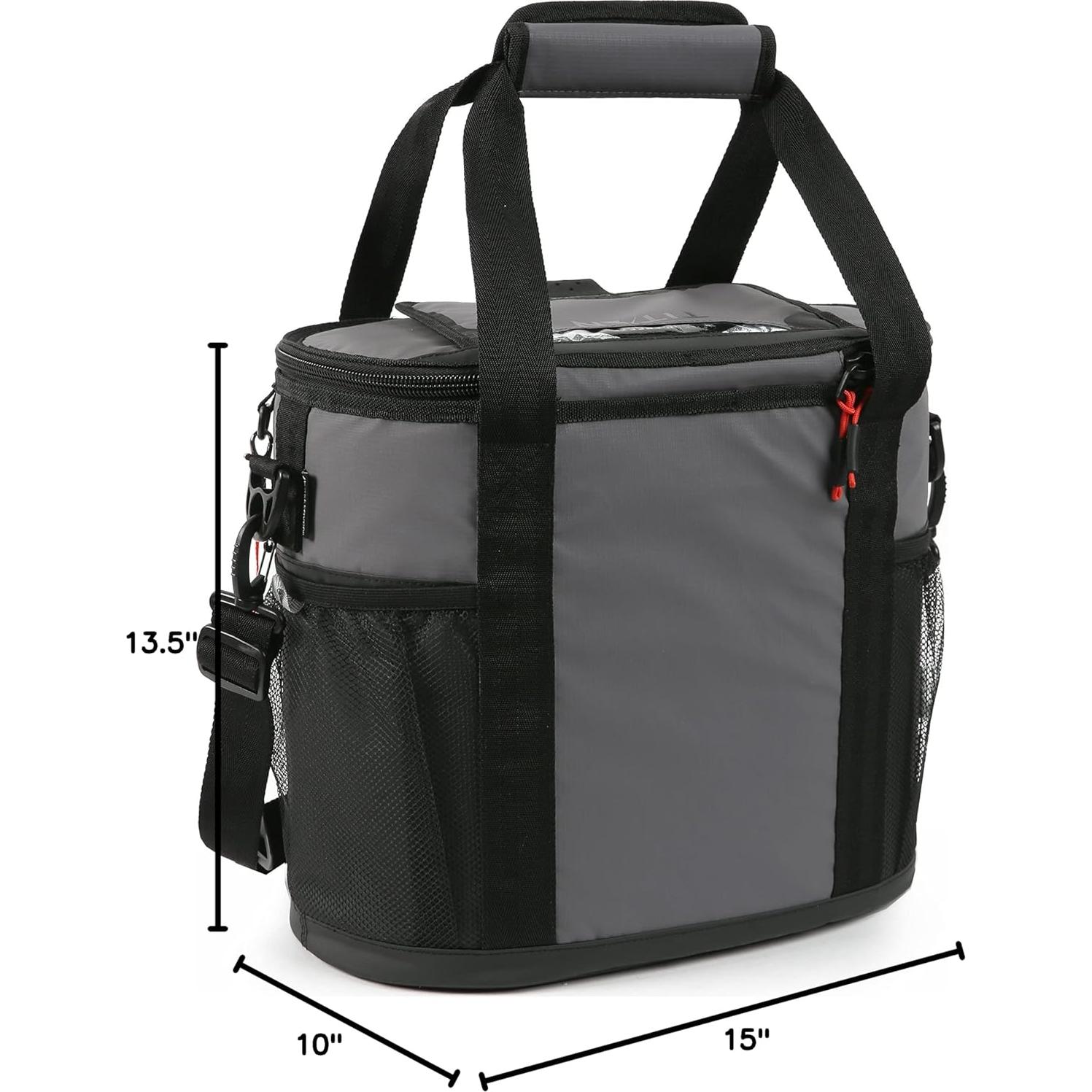 Refrigerador Aislado Titan 24 Latas Tote Gris Sharkskin