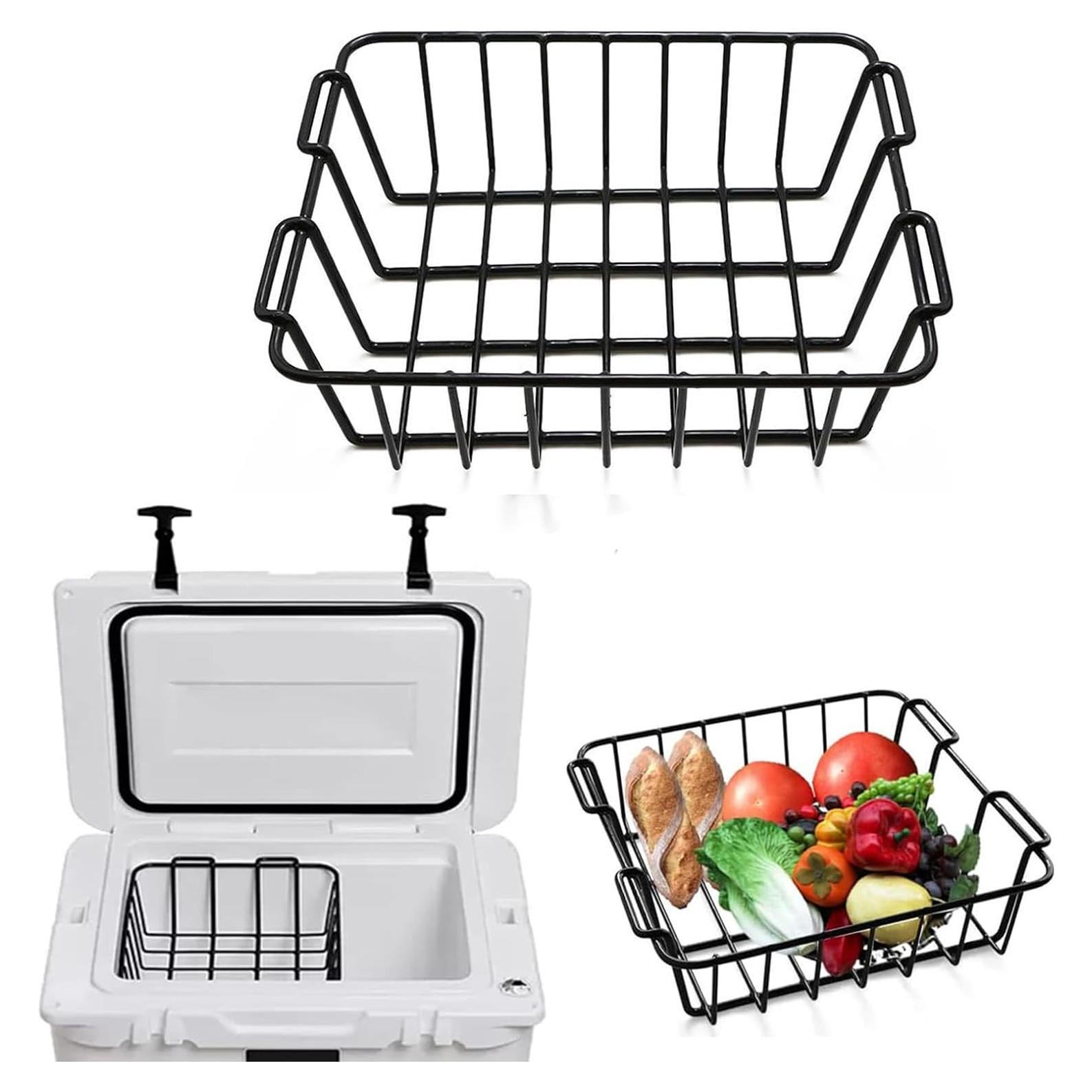 12.5" Dry Goods Tray & Storage Basket Compatible with The Yeti Tundra 50 & 65 Coolers, lgloo 52QT Ozark Trail (NOT FIT RTIC 65)