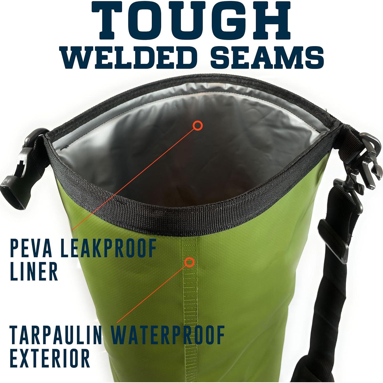 Bolsa Enfriadora Aislada Enthusiast Gear 15L Impermeable Naranja