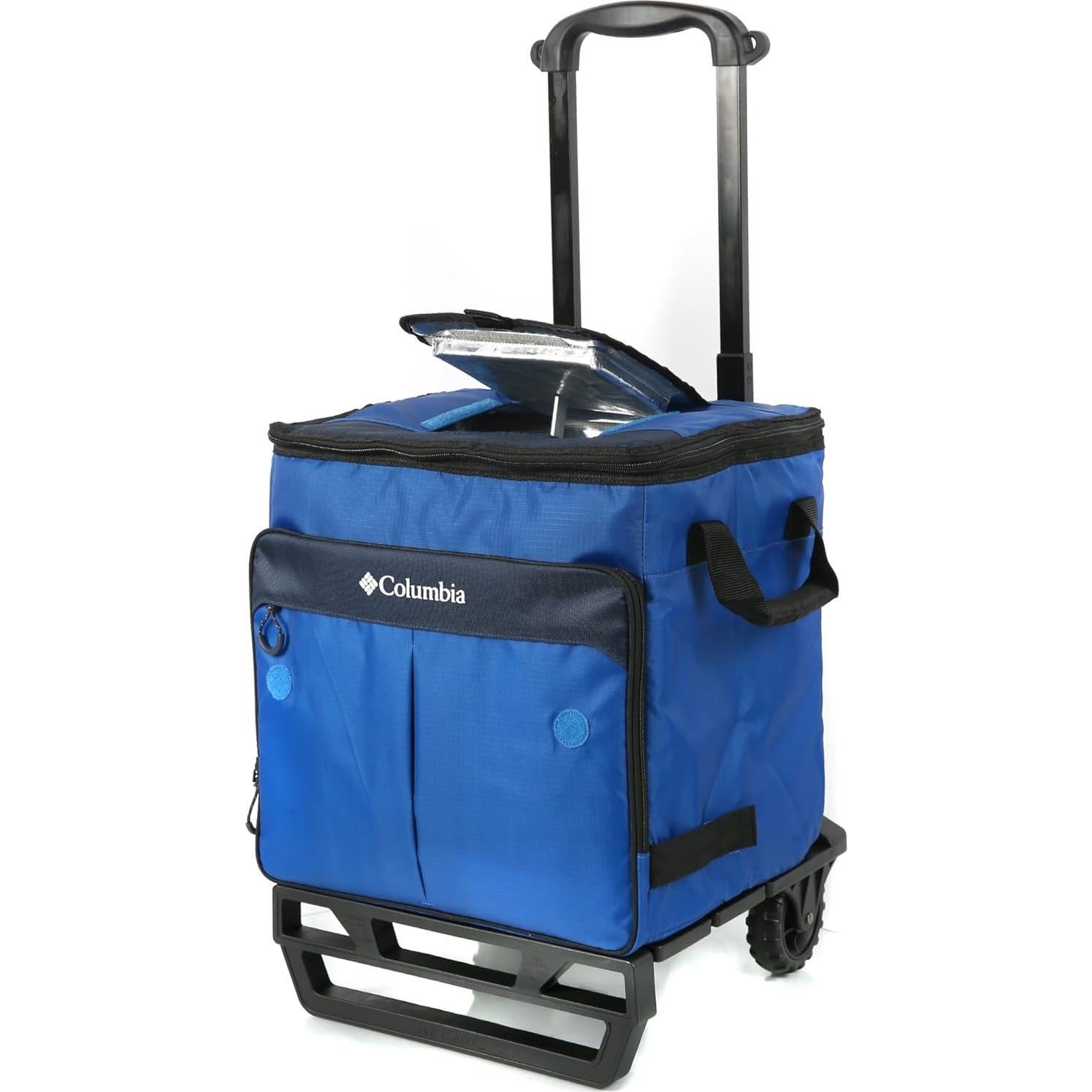 Enfriador con Ruedas Columbia Crater Peak 50 Latas Azul