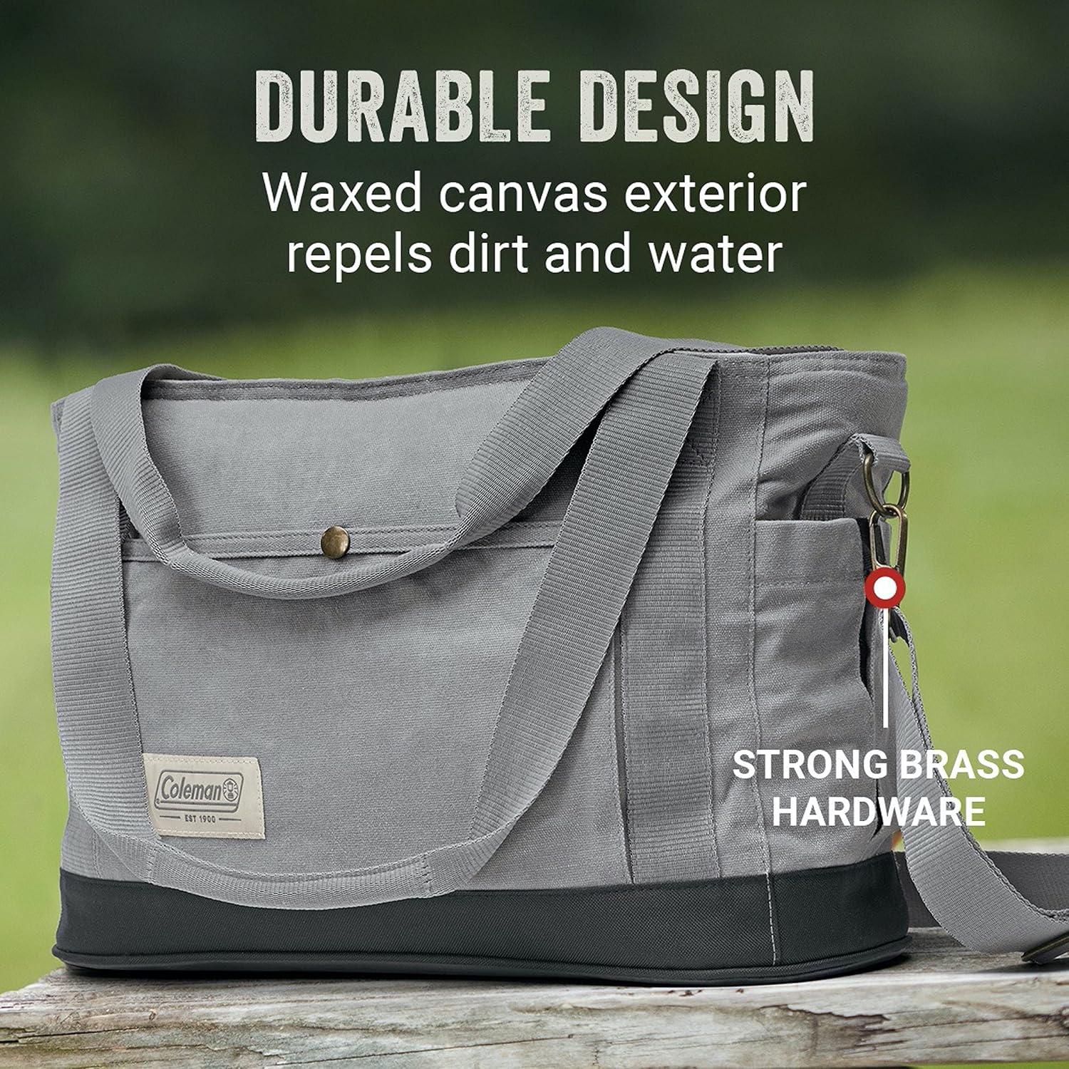 Cooler Aislado Coleman Heritage 30 Latas Gris para Camping