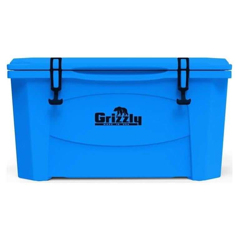 Enfriador Grizzly 60 qt Azul Claro Aislado para Camping y Playa