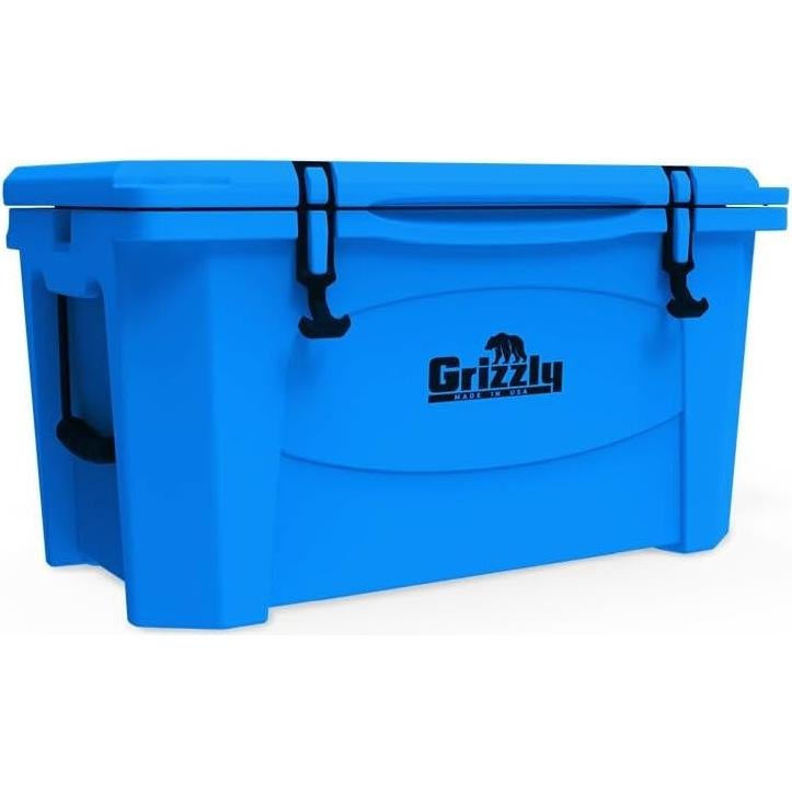 Enfriador Grizzly 60 qt Azul Claro Aislado para Camping y Playa