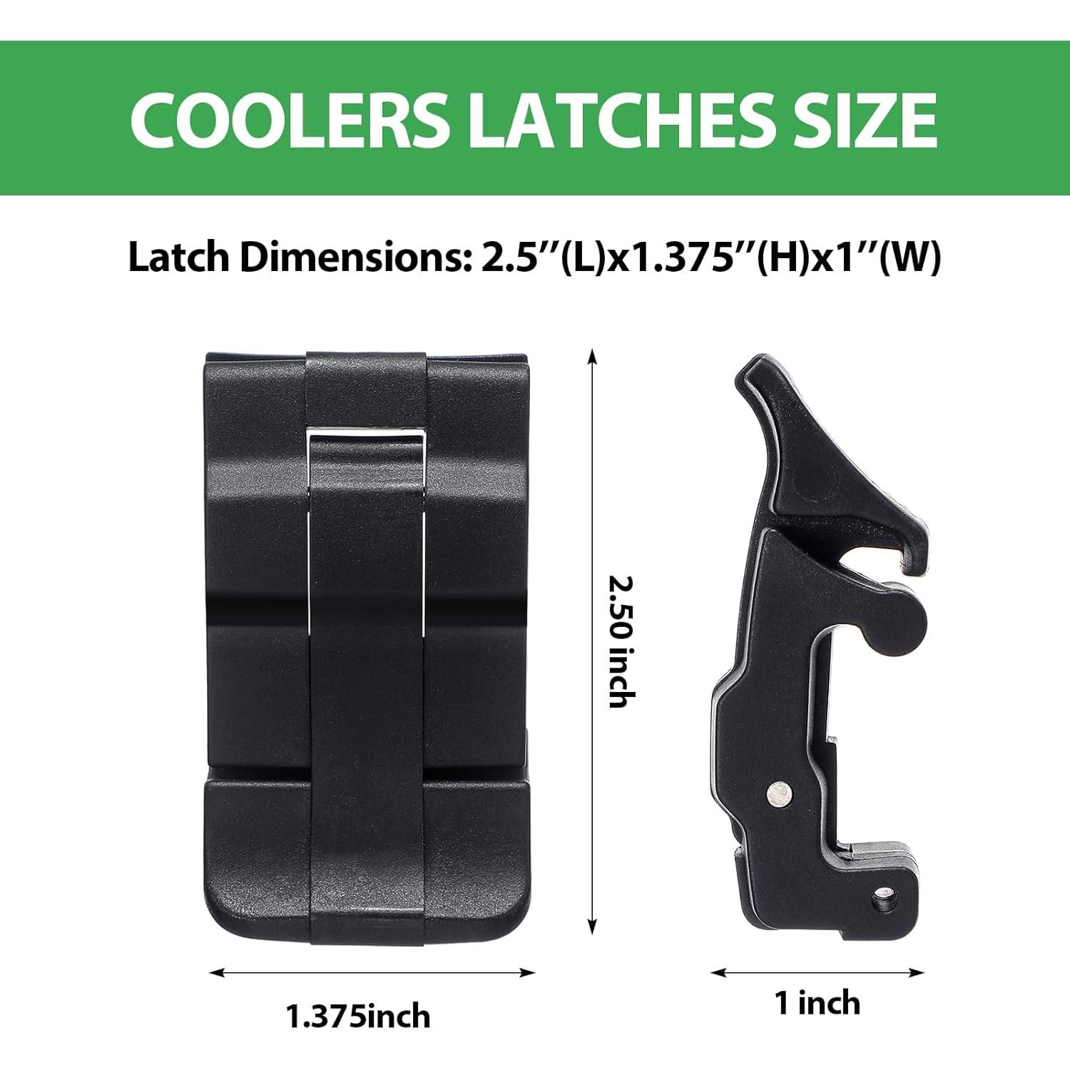 Pestillos de Reemplazo Negros Yaocom para Neveras - 2 Piezas