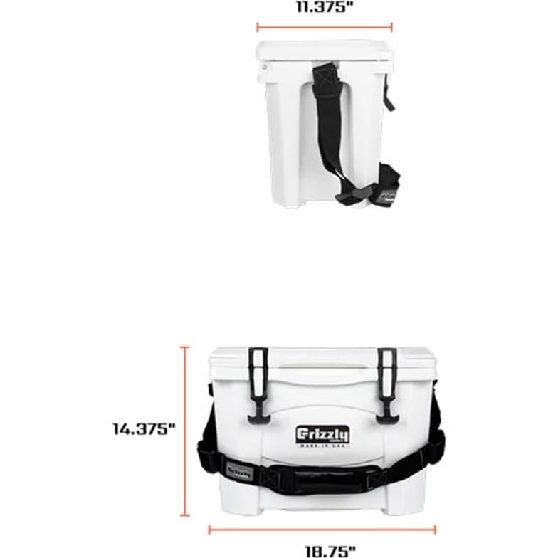 Enfriador Grizzly 15 Cuartos Aislado Rotomoldeado Tan