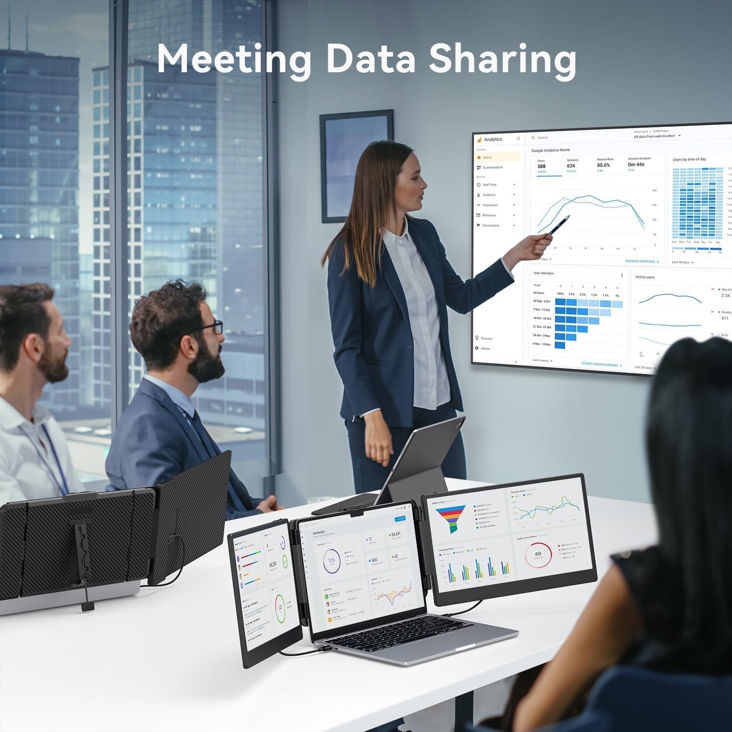 Extensor de Pantalla Triple APILDELLA 14" FHD 1080P USB-C