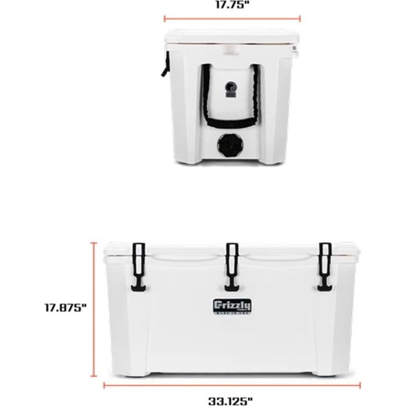 Enfriador Grizzly 75 qt G75 | Aislado y Duradero | Hecho en EE. UU.